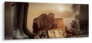 Obraz - Rybárske zátišie (120x50 cm)