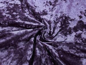 Biante Zamatový obdĺžnikový obrus Diana DI-006 Tmavo fialový 50x100 cm