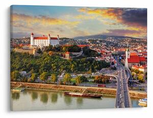 Obraz - Panorama Bratislavy, Slovensko (70x50 cm)