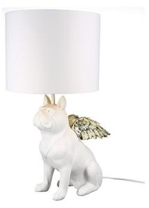 Dekor svietidlo white & gold BULLDOG
