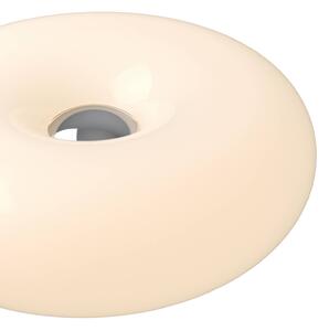 EGLO Stolová LED lampa Basile, biela, sklo, 2 700 K, Biela / opálová, Obývacia izba / jedáleň, Sklo, Moderný