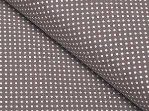 Biante Bavlnená obliečka na vankúš Sandra SA-145 Biele bodky na tmavo sivom 40 x 40 cm