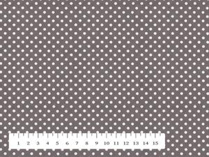 Biante Bavlnený oválny obrus Sandra SA-145 Biele bodky na tmavo sivom 60x100 cm