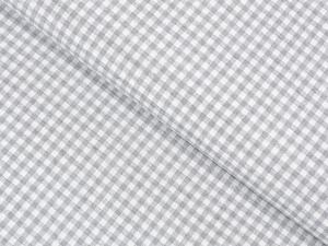 Biante Dekoračný oválny obrus Rebeka RE-015 Svetlo sivo-biela kocka malá 60x100 cm