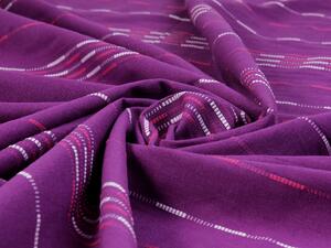 Biante Bavlnená obliečka na vankúš Olivia OL-002 Pásiky na fialovom 30 x 50 cm