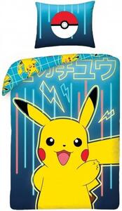 Bavlnené posteľné obliečky Pokémon Pikachu - 100% bavlna - 70 x 90 cm + 140 x 200 cm