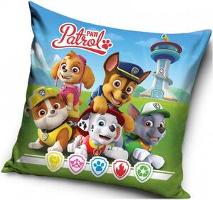Velúrový vankúš Labková patrola - Fantastická päťka