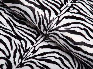 Biante Zamatová obliečka na vankúš s lemom Tamara TMR-014 Zebra 40 x 40 cm