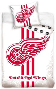 Hokejové posteľné obliečky NHL Detroit Red Wings - biele - 100% bavlna, perkál - 70 x 90 cm + 140 x 200 cm