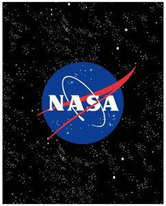 Fleecová deka NASA - motív Čierny vesmír - Nano Coral 220 gr./m2 - 120 x 150 cm