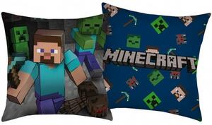 Vankúš Minecraft - motív Steve - 40 x 40 cm