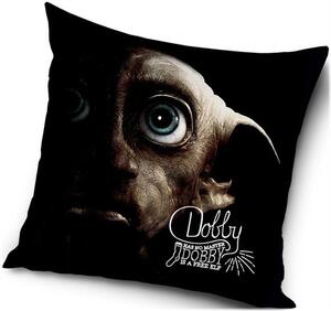 Vankúš Harry Potter - motív Dobby is a Free Elf - 40 x 40 cm