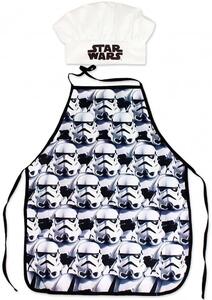 Detská zástera s kuchárskou čiapkou Star Wars - Hviezdne vojny - pre deti 3 - 8 rokov