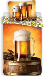 Bavlnené posteľné obliečky Zlatý mok - Pivo - 100% bavlna - 70 x 90 cm + 140 x 200 cm