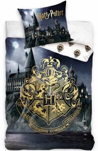 Bavlnené posteľné obliečky Harry Potter - motív Rokfortská stredná škola čarodejnícka - 100% bavlna - 70 x 90 cm + 140 x 200 cm