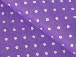 Biante Dekoračná obliečka na vankúš Leona LN-020 Biele bodky na fialovom 40 x 40 cm