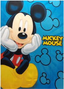 Detská fleecová deka Mickey Mouse - Disney - polar fleece s gramážou 170 gr./m2 - 100 x 140 cm