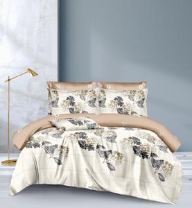 Sendia Textil KVET BÉŽOVÝ 2V1 mikroplyšové obliečky