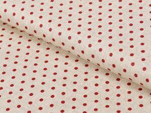 Biante Bavlnené posteľné obliečky Sandra SA-025 Červené bodky Jednolôžko 140x200 a 70x90 cm