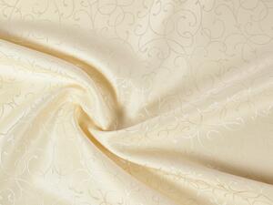 Biante Veľký luxusný dekoračný obdĺžnikový obrus PM-012 Ornamenty - vanilkový 180x220 cm