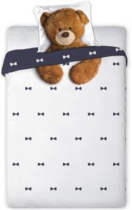 Bavlnené posteľné obliečky Medvedík Teddy - 100% bavlna - 70 x 90 cm + 140 x 200 cm
