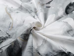 Biante Zamatová obliečka na vankúš Tamara TMR-006 Designové kvety na sivom 30 x 50 cm
