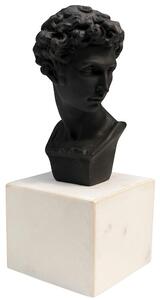 Busto Wise Man dekorácia čierno-biela 22 cm