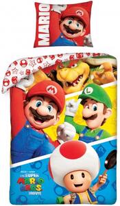 Bavlnené posteľné obliečky The Super Mario Bros Movie - 100% bavlna - 70 x 90 cm + 140 x 200 cm