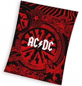 Veľká coral fleece deka AC/DC - motív Black Ice - gramáž 240 g/m² - 150 x 200 cm