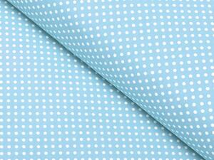 Biante Bavlnená obliečka na vankúš Sandra SA-147 Biele bodky na svetlo modrom 40 x 40 cm