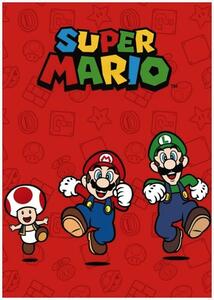 Fleecová deka Super Mario & Luigi & Toad - 100 x 140 cm