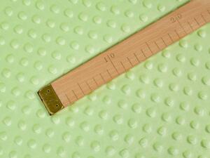 Biante Detské posteľné obliečky do postieľky Minky 3D bodky MKP-005 Pastelové svetlo zelené Do postieľky 90x120 a 40x60 cm