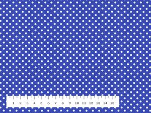 Biante Detský bavlnený záves Sandra SA-146 Biele bodky na tmavo modrom 130x140 cm