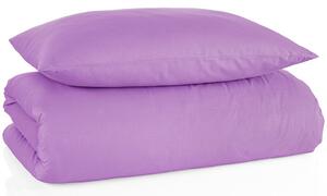 Bavlnené jednofarebné posteľné obliečky BedTex Exclusive Collection - fialkové - 100% bavlna - 70 x 90 cm + 140 x 200 cm