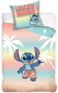 Obojstranné posteľné obliečky Lilo & Stitch - motív Dovolenkový režim - 100% bavlna - 70 x 90 cm + 140 x 200 cm