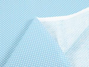 Biante Detský bavlnený záves Sandra SA-147 Biele bodky na svetlo modrom 130x140 cm