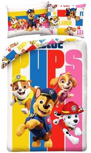 Bavlnené obliečky na posteľ Labková patrola - Paw Patrol - motiv Rescue Pups - 100% bavlna - 70 x 90 cm + 140 x 200 cm