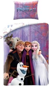 Posteľné obliečky Ľadové kráľovstvo II - Frozen II - motív Magický les - 100% bavlna - 70 x 90 cm + 140 x 200 cm