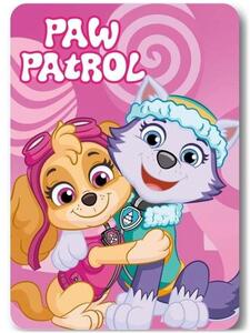 Dievčenská fleecová deka Paw Patrol - motív Skye a Everest - 100 x 140 cm