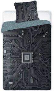 Bavlnené posteľné obliečky AI Technológia - so svietiacim efektom - 100% bavlna - 70 x 90 cm + 140 x 200 cm