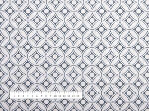 Biante Dekoračný oválny obrus Leona LN-122 Sivá mozaika na režnom 50x100 cm