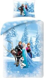Bavlnené posteľné obliečky Ľadové kráľovstvo - Frozen - 100% bavlna - 70 x 90 cm + 140 x 200 cm