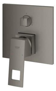 Sprchová a vaňová batéria GROHE EUROCUBE bez podomietkového telesa kartáčovaný Hard Graphite 24094AL0