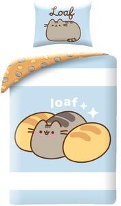 Posteľné obliečky z mikrovlákna Pusheen - motív Loaf - 70 x 90 cm + 140 x 200 cm