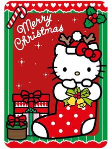 Vianočná flísová deka Hello Kitty - 100 x 140 cm