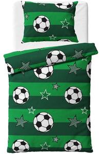Bavlnené posteľné obliečky Futbalové lopty - 100% bavlna Renforcé - 70x90 cm + 140x200 cm