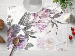 Biante Dekoračné prestieranie na stôl BM-009 Veľké fialové kvety 30x40 cm