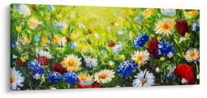 Obraz divokých kvetov (120x50 cm)