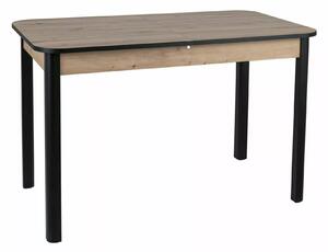 DIEGO II stôl jedálenský 105(140)X65, dub artisan/ čierna