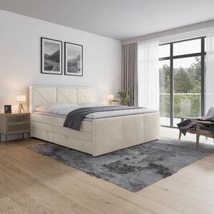 BOXSPRINGOVÁ POSTEĽ, 180/200 cm, krémová MID.YOU - Online Only zostavy, Online Only